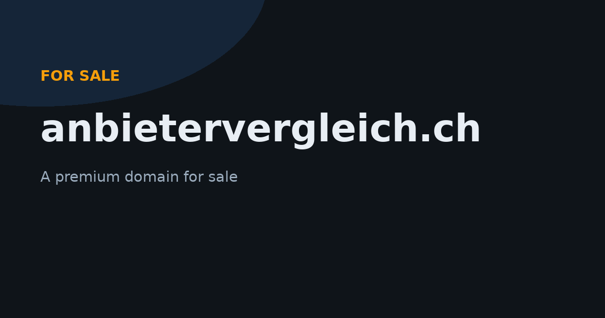 anbietervergleich.ch